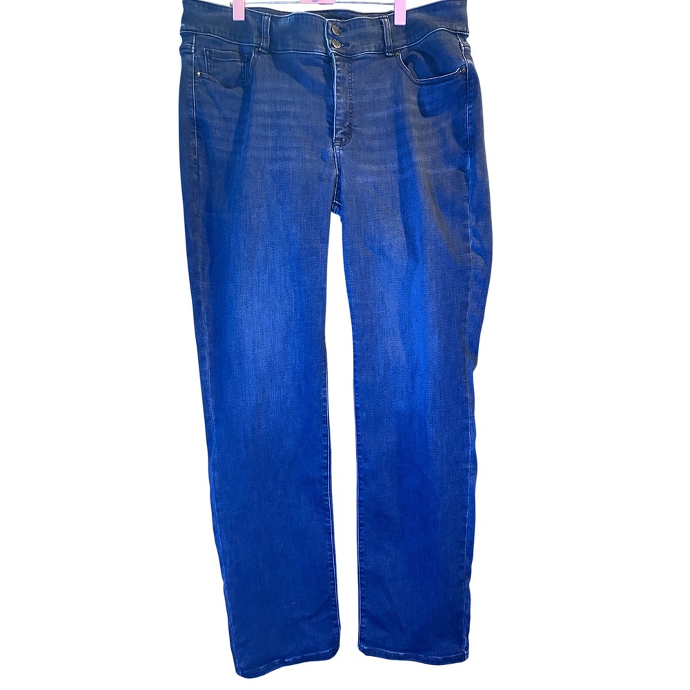 Lane Bryant Straight Leg Jeans Womens 18L Blue Excellent Stretch Denim Tall